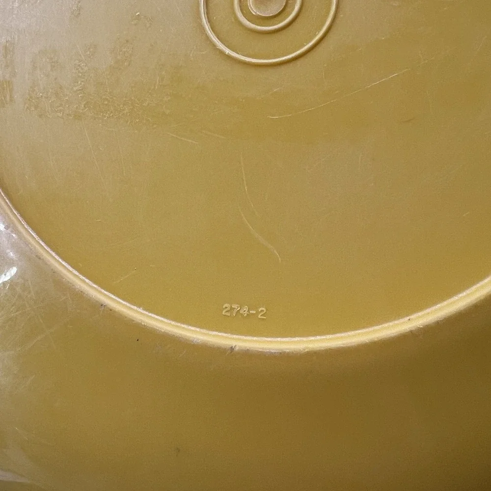 VTG Tupperware Fix N Mix 274 26 Cup Mixing Popcorn Bowl Plastic Tangerine 12